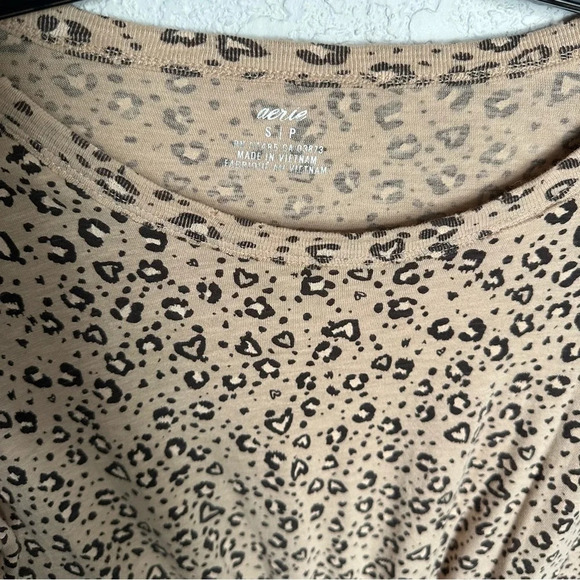 Aerie Knot Front Printed T-Shirt Dress - Picture 4 of 11